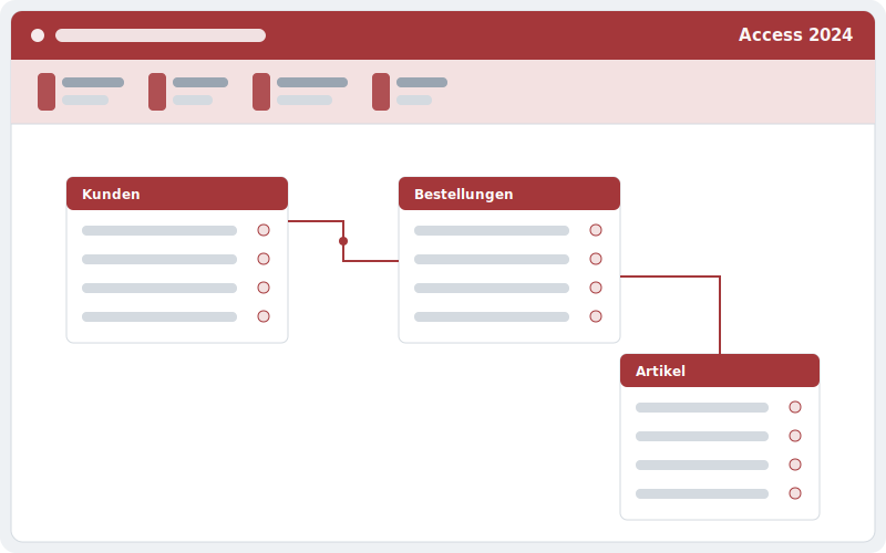Microsoft Access 2024 als separat lizenzierte Datenbankanwendung
