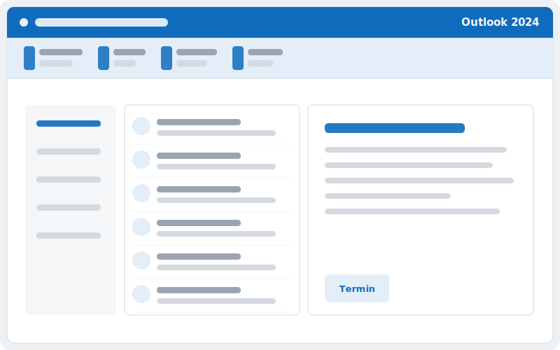 Microsoft Outlook 2024 als separat lizenzierte E-Mail-Anwendung