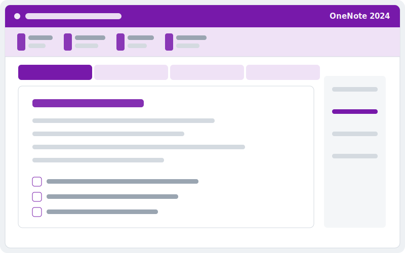 Microsoft OneNote 2024 als eigenständig zu lizenzierende Office-Anwendung